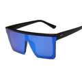 Lunettes de soleil carrées élégantes rétro modernes pour femmes et dames avec grande monture, lunettes de soleil tendance pour filles de style vintage avec protection UV400
