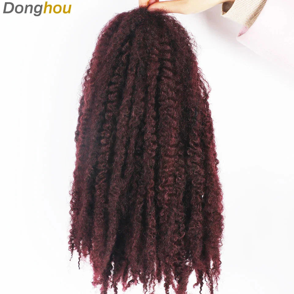 Cheveux Marley 18" pour tresses | Cheveux à tresser Afro Kinky Ombre | Extensions Kanekalon | 30 mèches/paquet