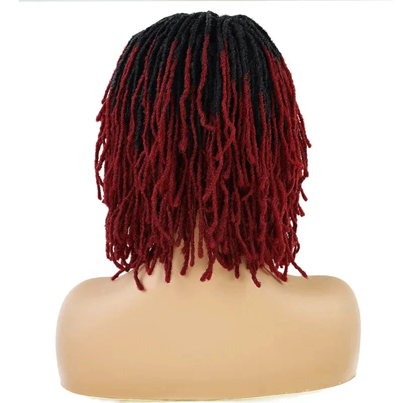 Perruque de dreadlocks ombrées de 25 cm | Sister Locs | Tresses au crochet Faux Locs | Cheveux synthétiques torsadés