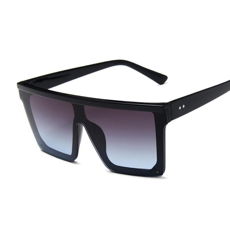 Lunettes de soleil carrées élégantes rétro modernes pour femmes et dames avec grande monture, lunettes de soleil tendance pour filles de style vintage avec protection UV400