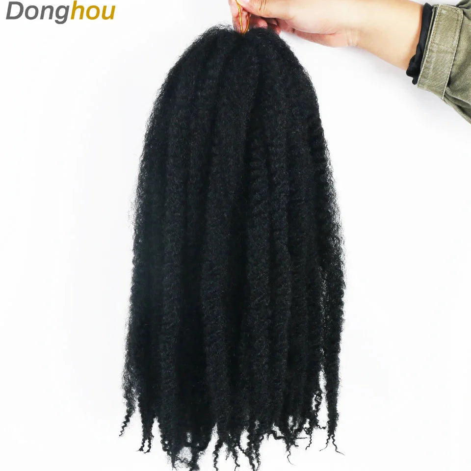 Cheveux Marley 18" pour tresses | Cheveux à tresser Afro Kinky Ombre | Extensions Kanekalon | 30 mèches/paquet