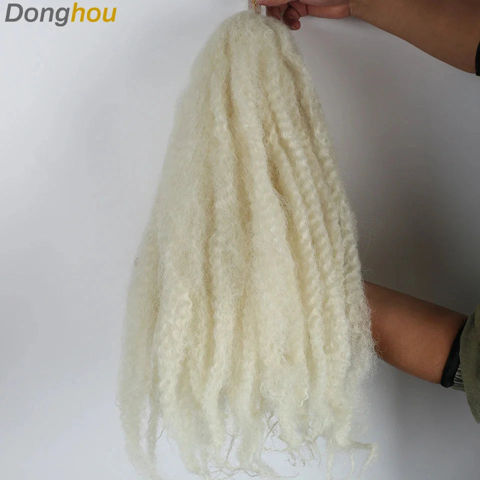 Cheveux Marley 18" pour tresses | Cheveux à tresser Afro Kinky Ombre | Extensions Kanekalon | 30 mèches/paquet