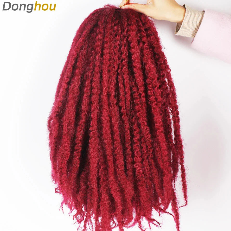 Cheveux Marley 18" pour tresses | Cheveux à tresser Afro Kinky Ombre | Extensions Kanekalon | 30 mèches/paquet