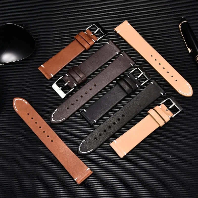 Samsung Galaxy Watch Leather Band - Premium Classic Design
