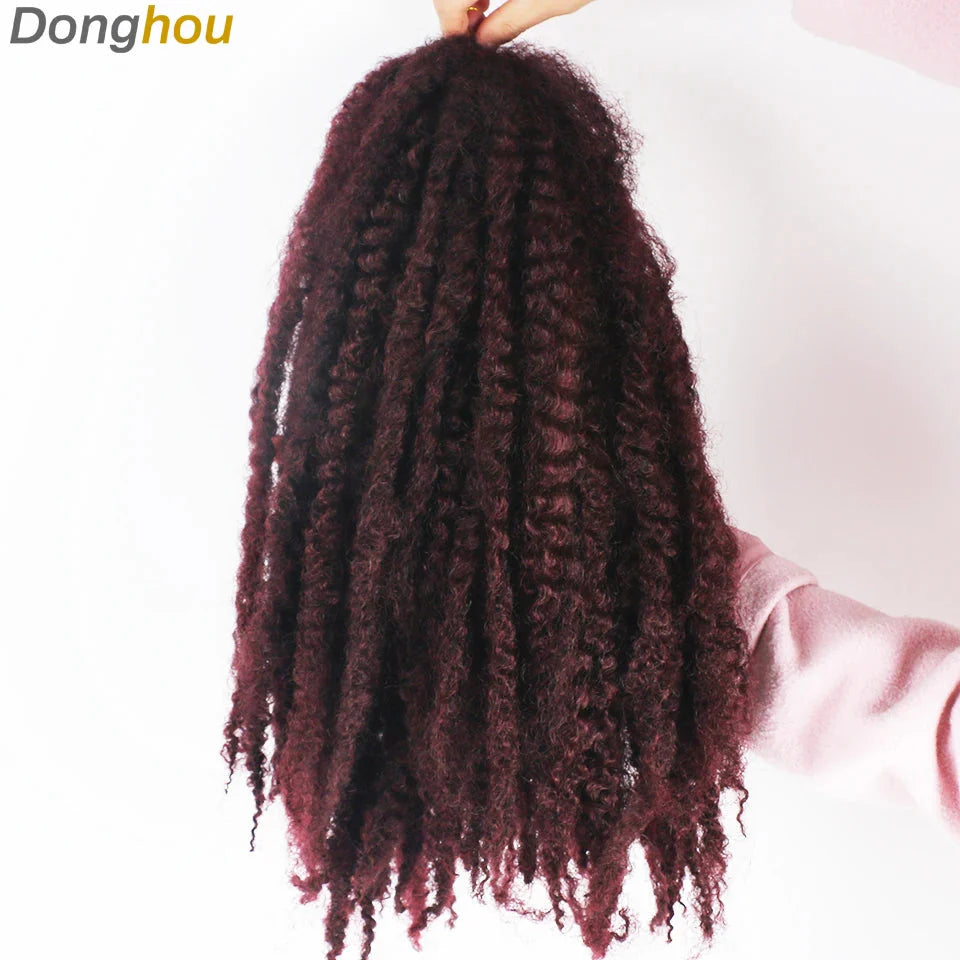 Cheveux Marley 18" pour tresses | Cheveux à tresser Afro Kinky Ombre | Extensions Kanekalon | 30 mèches/paquet