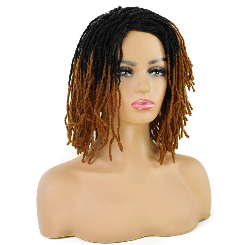 Perruque de dreadlocks ombrées de 25 cm | Sister Locs | Tresses au crochet Faux Locs | Cheveux synthétiques torsadés