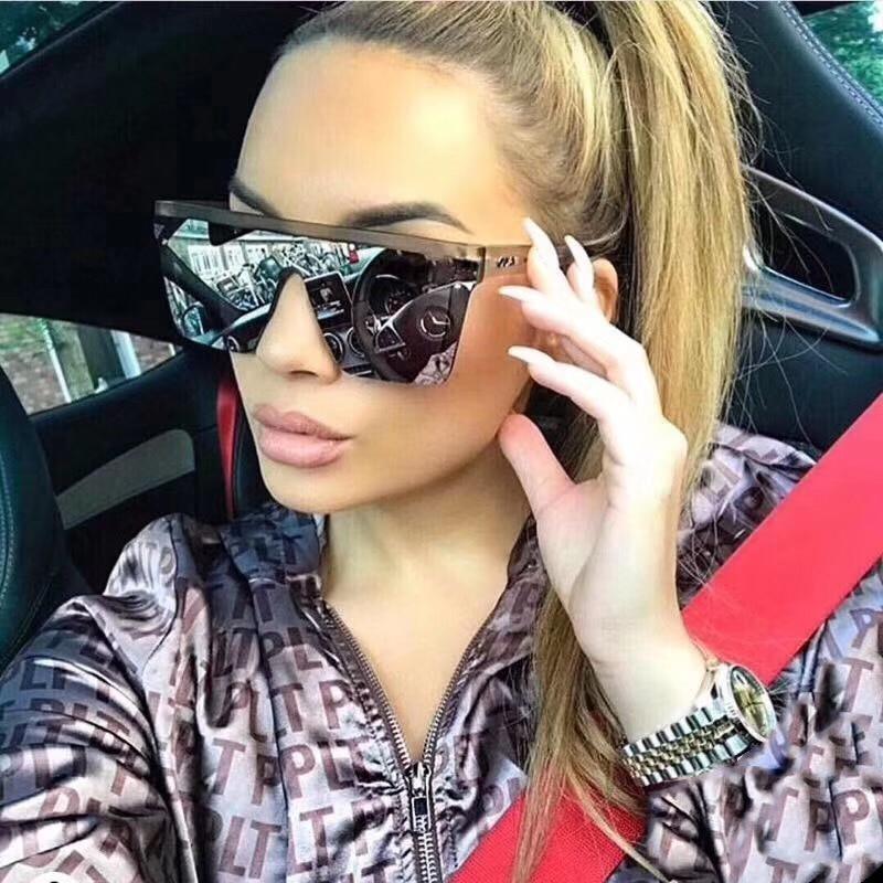 Lunettes de soleil carrées élégantes rétro modernes pour femmes et dames avec grande monture, lunettes de soleil tendance pour filles de style vintage avec protection UV400