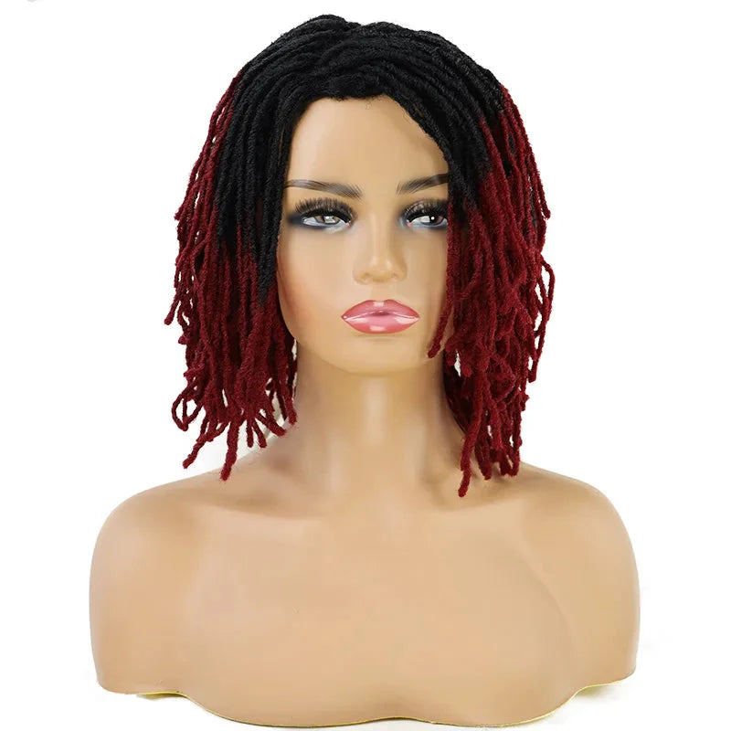 Perruque de dreadlocks ombrées de 25 cm | Sister Locs | Tresses au crochet Faux Locs | Cheveux synthétiques torsadés