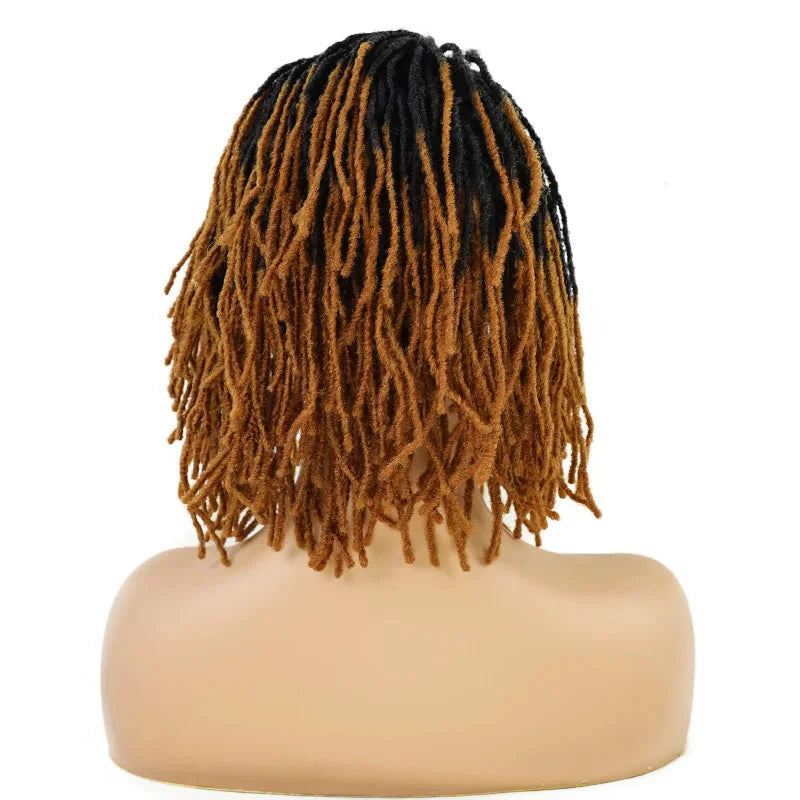 Perruque de dreadlocks ombrées de 25 cm | Sister Locs | Tresses au crochet Faux Locs | Cheveux synthétiques torsadés