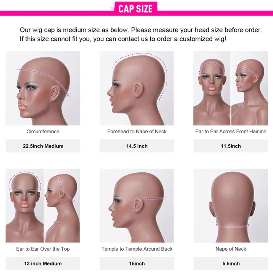 Perruque bob droite crépue sans colle 13x4 | Prête à porter | Cheveux brésiliens Remy | Dentelle transparente HD