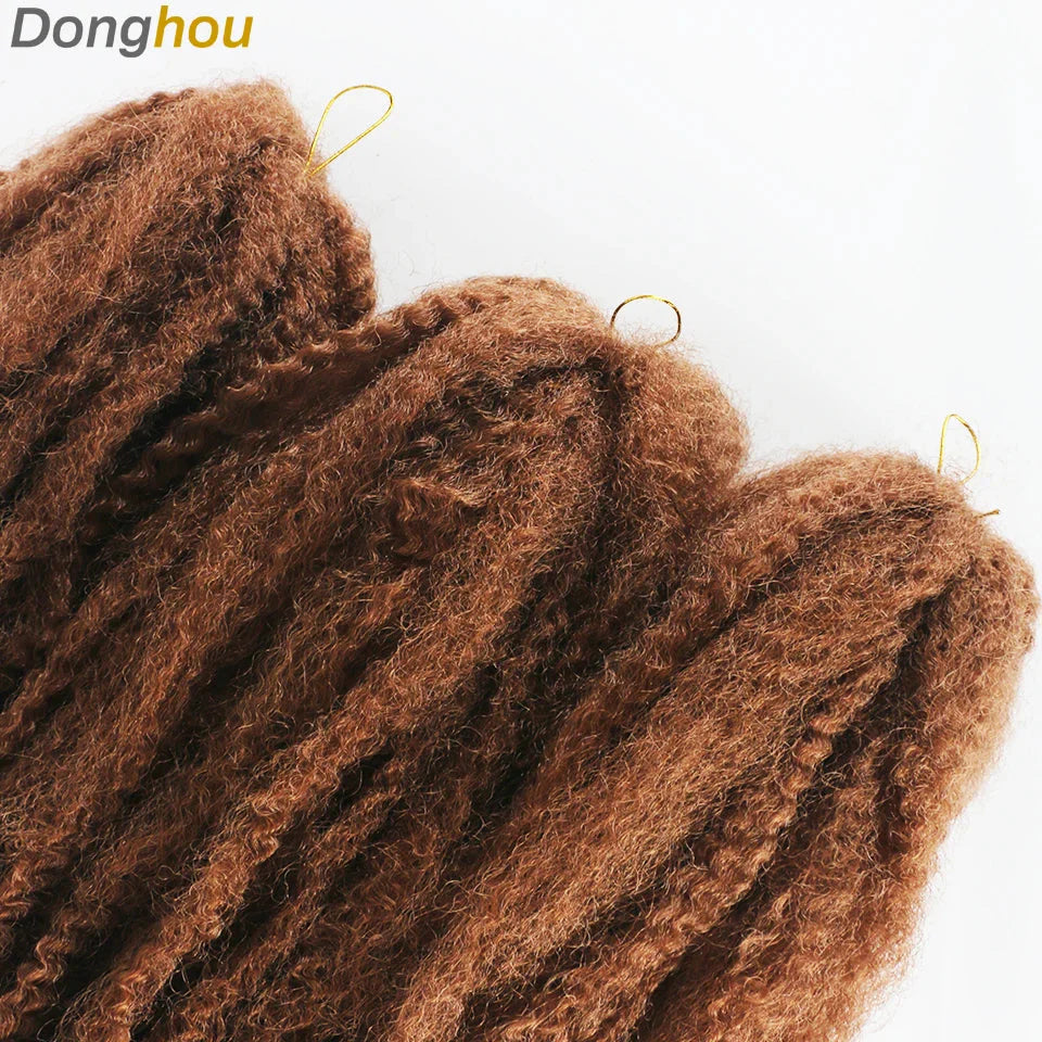 Cheveux Marley 18" pour tresses | Cheveux à tresser Afro Kinky Ombre | Extensions Kanekalon | 30 mèches/paquet