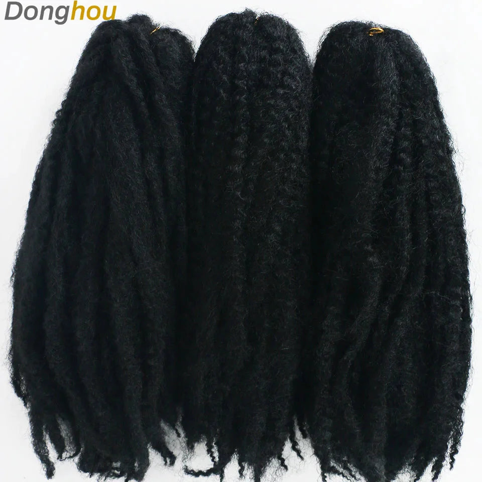 Cheveux Marley 18" pour tresses | Cheveux à tresser Afro Kinky Ombre | Extensions Kanekalon | 30 mèches/paquet