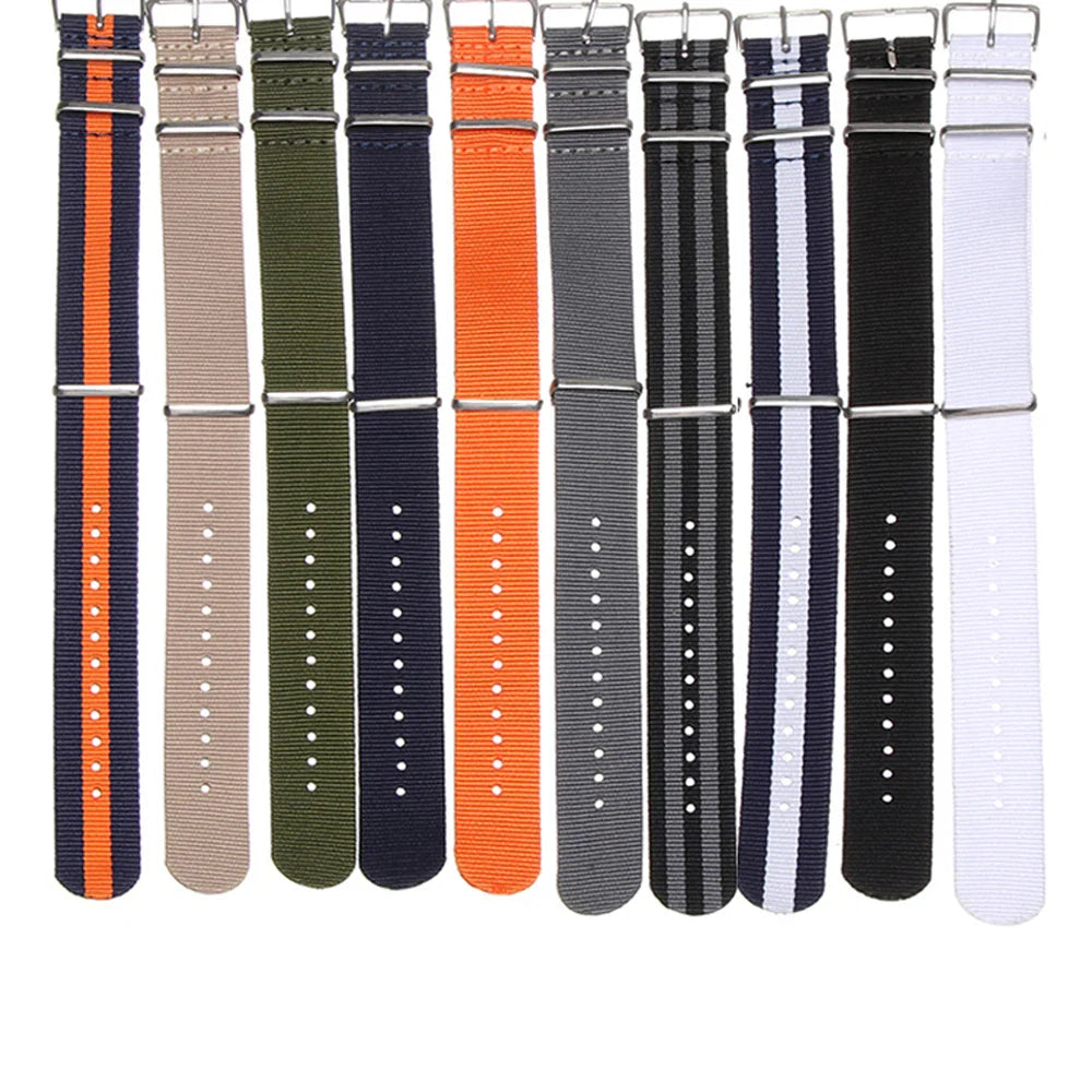 Polar Nylon Watch Band - Weaving Sport Loop, Adjustable, Heavy Duty Strap