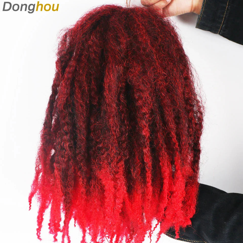 Cheveux Marley 18" pour tresses | Cheveux à tresser Afro Kinky Ombre | Extensions Kanekalon | 30 mèches/paquet