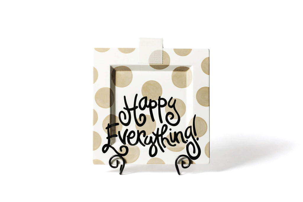 Neutral Dot Happy Everything!™ Big Square Platter