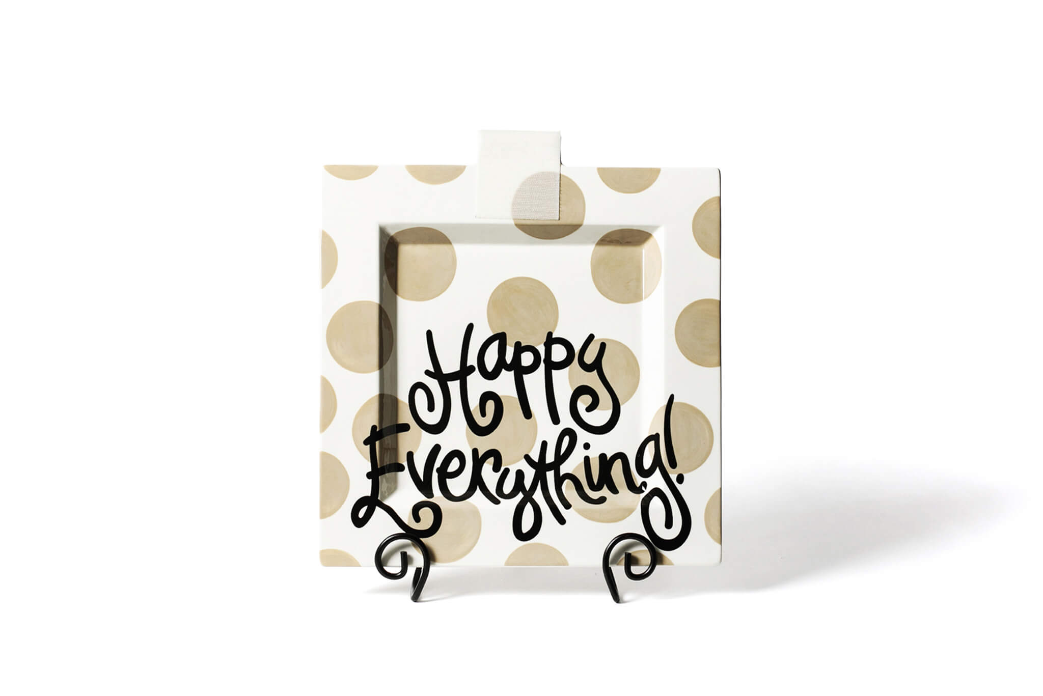 Neutral Dot Happy Everything!™ Big Square Platter
