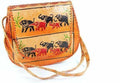 Elephant Leather Crossbody Purse Handcrafted Tribal Bag