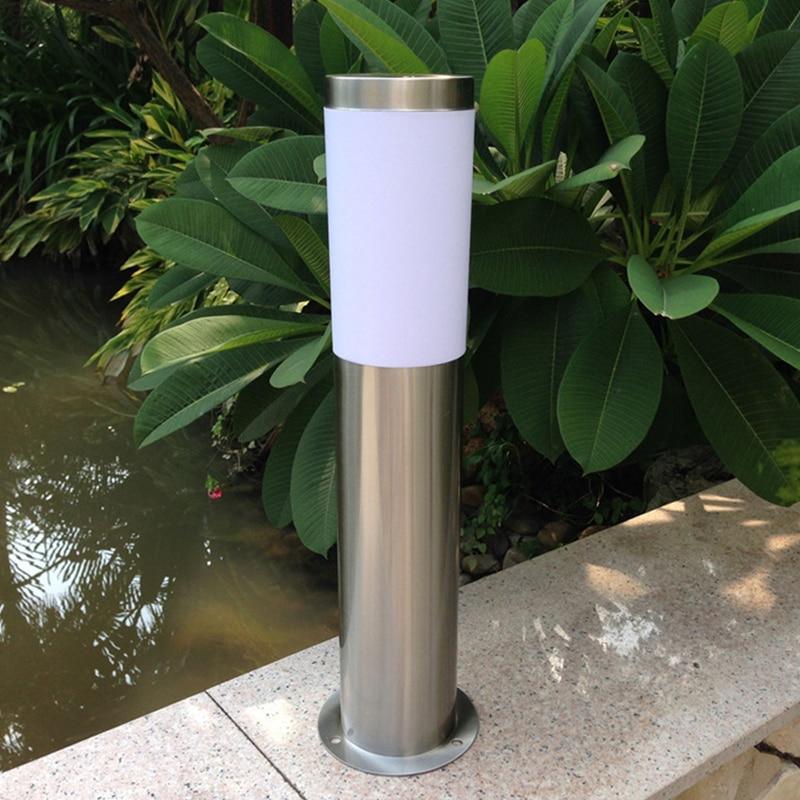 Lampe Solaire LED de Luxe en Acier Inoxydable pour Jardin, Allée, Entrée, Pelouse, Cour, Extérieur