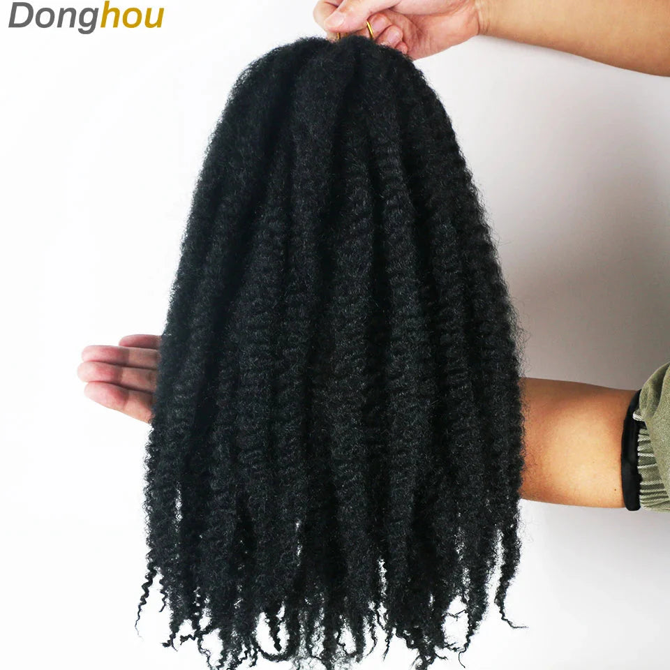 Cheveux Marley 18" pour tresses | Cheveux à tresser Afro Kinky Ombre | Extensions Kanekalon | 30 mèches/paquet