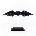Black Wooden Bat On Stand 12"