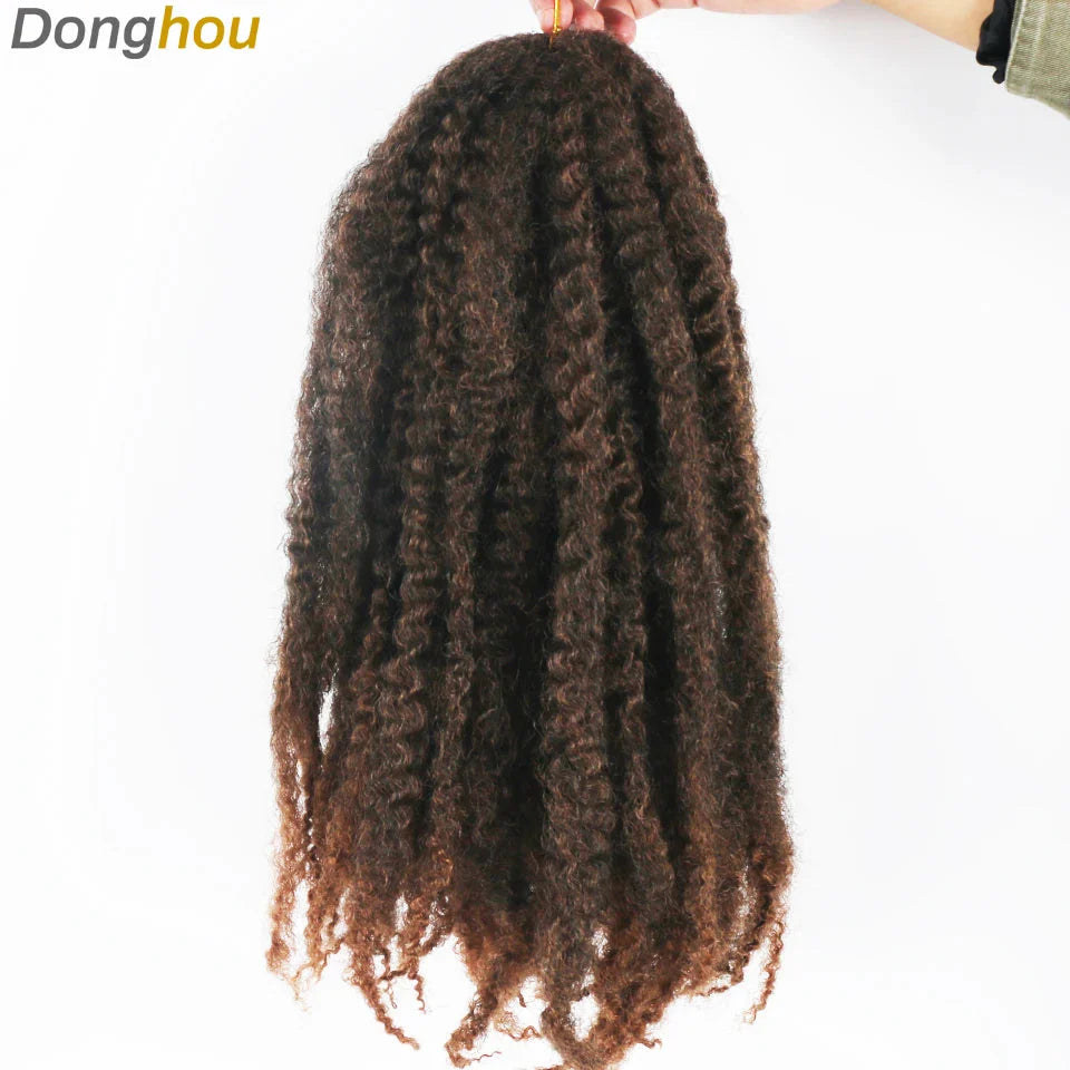 Cheveux Marley 18" pour tresses | Cheveux à tresser Afro Kinky Ombre | Extensions Kanekalon | 30 mèches/paquet