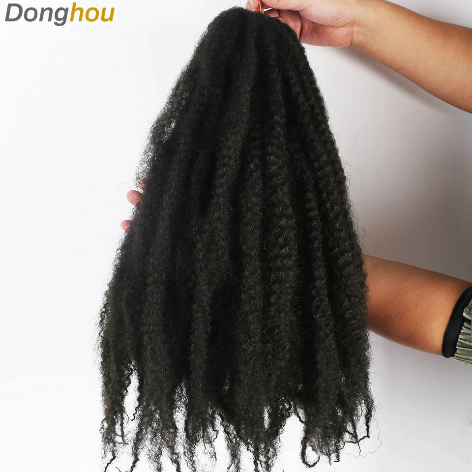 Cheveux Marley 18" pour tresses | Cheveux à tresser Afro Kinky Ombre | Extensions Kanekalon | 30 mèches/paquet
