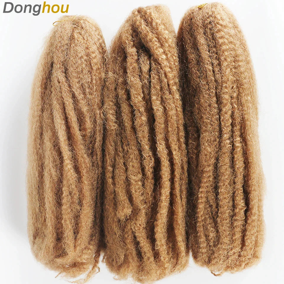 Cheveux Marley 18" pour tresses | Cheveux à tresser Afro Kinky Ombre | Extensions Kanekalon | 30 mèches/paquet