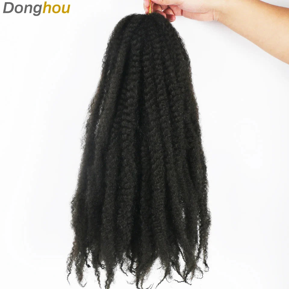 Cheveux Marley 18" pour tresses | Cheveux à tresser Afro Kinky Ombre | Extensions Kanekalon | 30 mèches/paquet