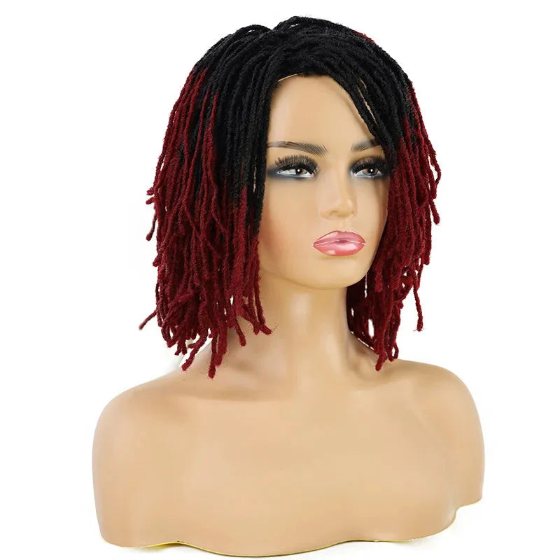 Perruque de dreadlocks ombrées de 25 cm | Sister Locs | Tresses au crochet Faux Locs | Cheveux synthétiques torsadés