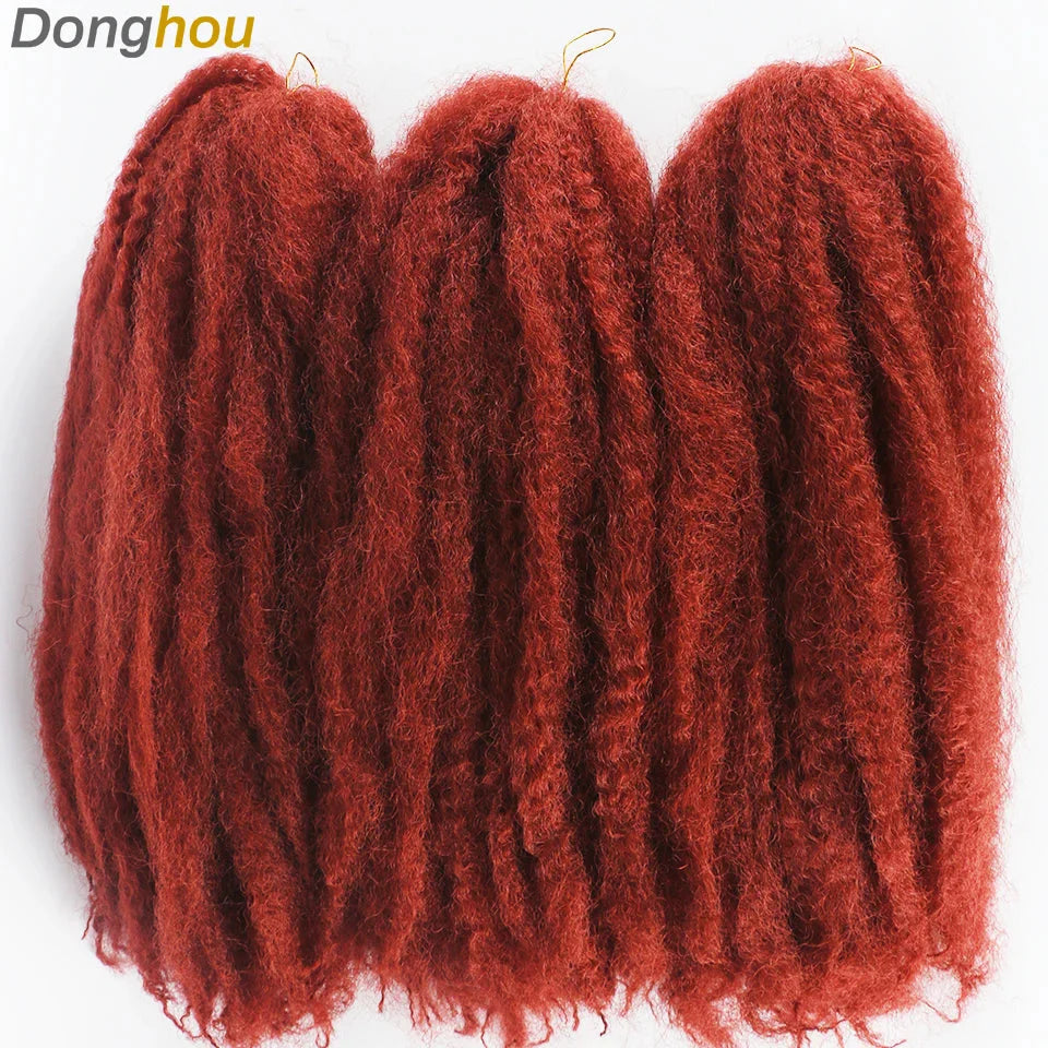 Cheveux Marley 18" pour tresses | Cheveux à tresser Afro Kinky Ombre | Extensions Kanekalon | 30 mèches/paquet