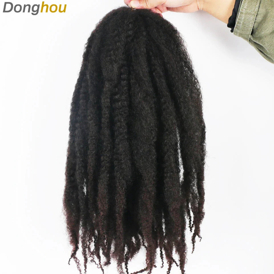 Cheveux Marley 18" pour tresses | Cheveux à tresser Afro Kinky Ombre | Extensions Kanekalon | 30 mèches/paquet