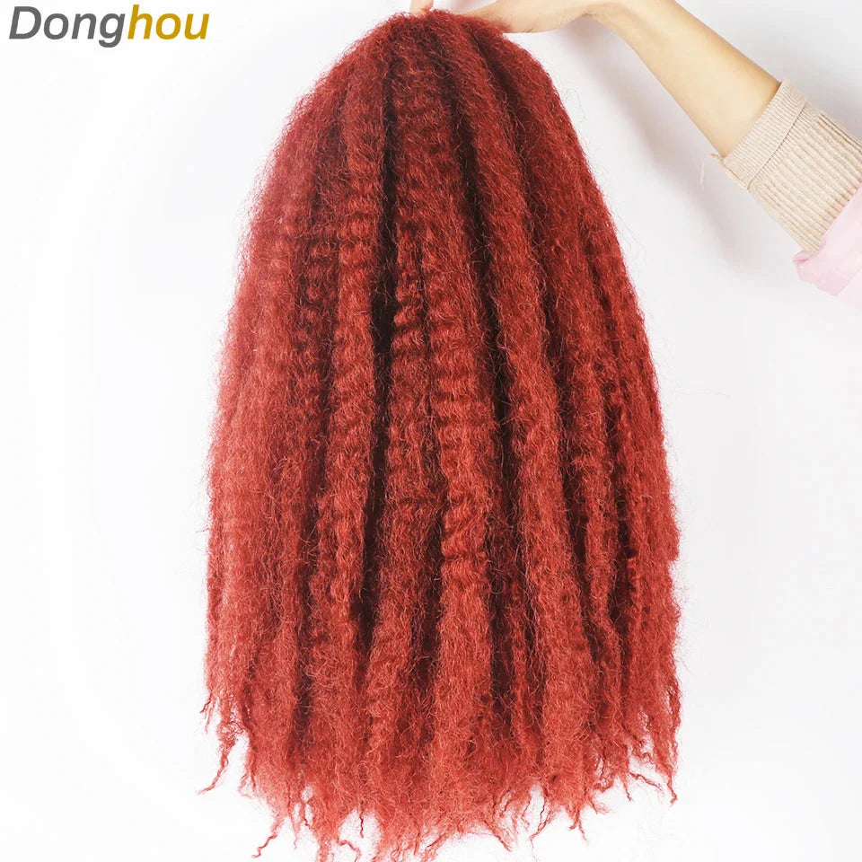Cheveux Marley 18" pour tresses | Cheveux à tresser Afro Kinky Ombre | Extensions Kanekalon | 30 mèches/paquet