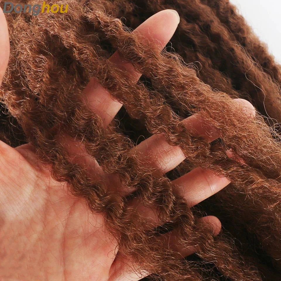 Cheveux Marley 18" pour tresses | Cheveux à tresser Afro Kinky Ombre | Extensions Kanekalon | 30 mèches/paquet