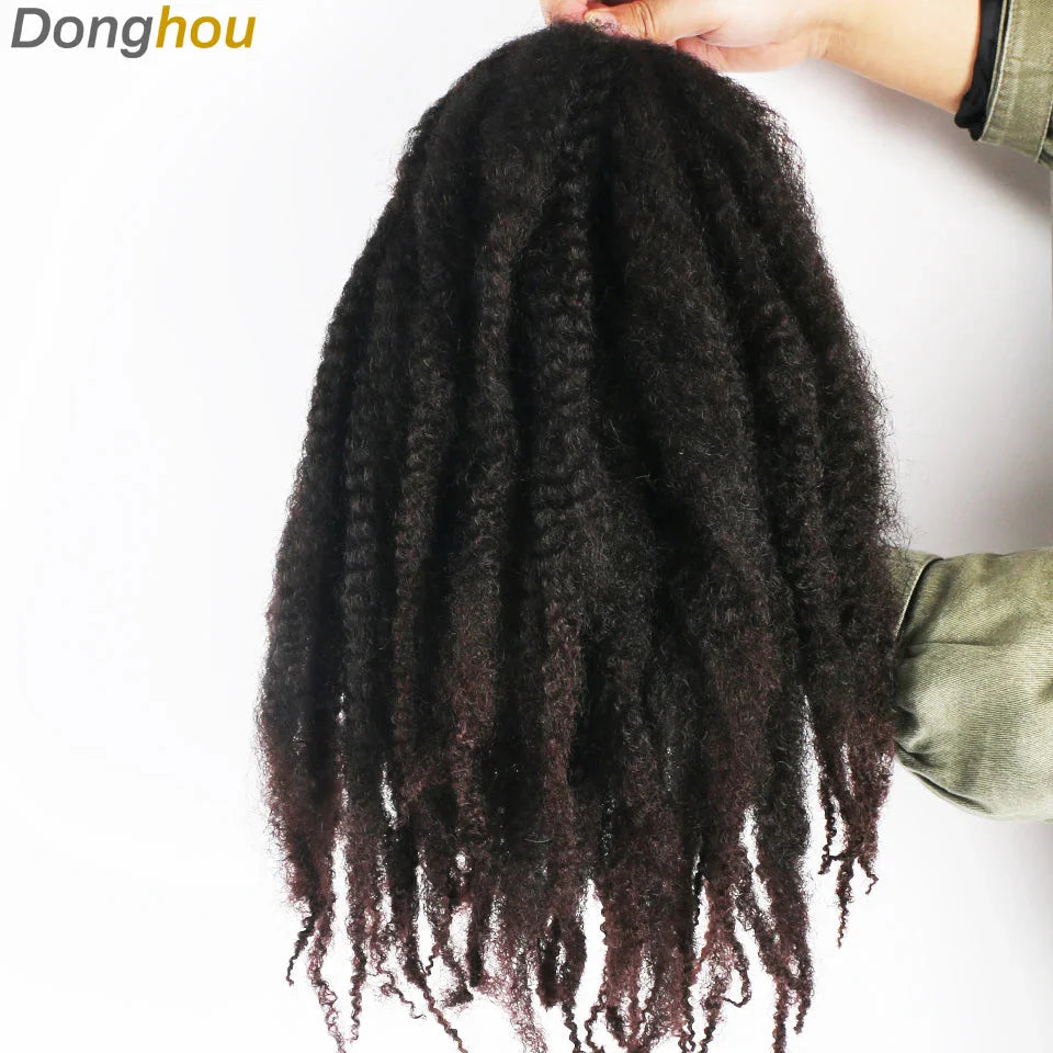 Cheveux Marley 18" pour tresses | Cheveux à tresser Afro Kinky Ombre | Extensions Kanekalon | 30 mèches/paquet