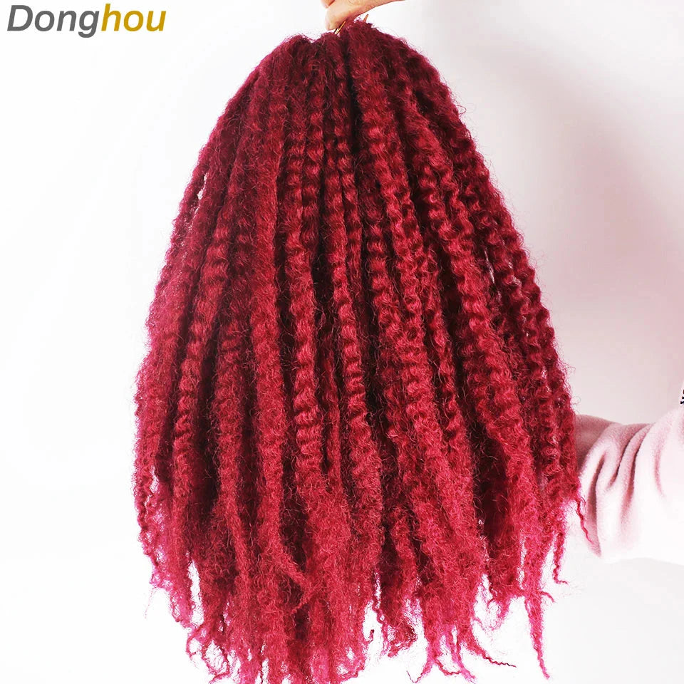 Cheveux Marley 18" pour tresses | Cheveux à tresser Afro Kinky Ombre | Extensions Kanekalon | 30 mèches/paquet