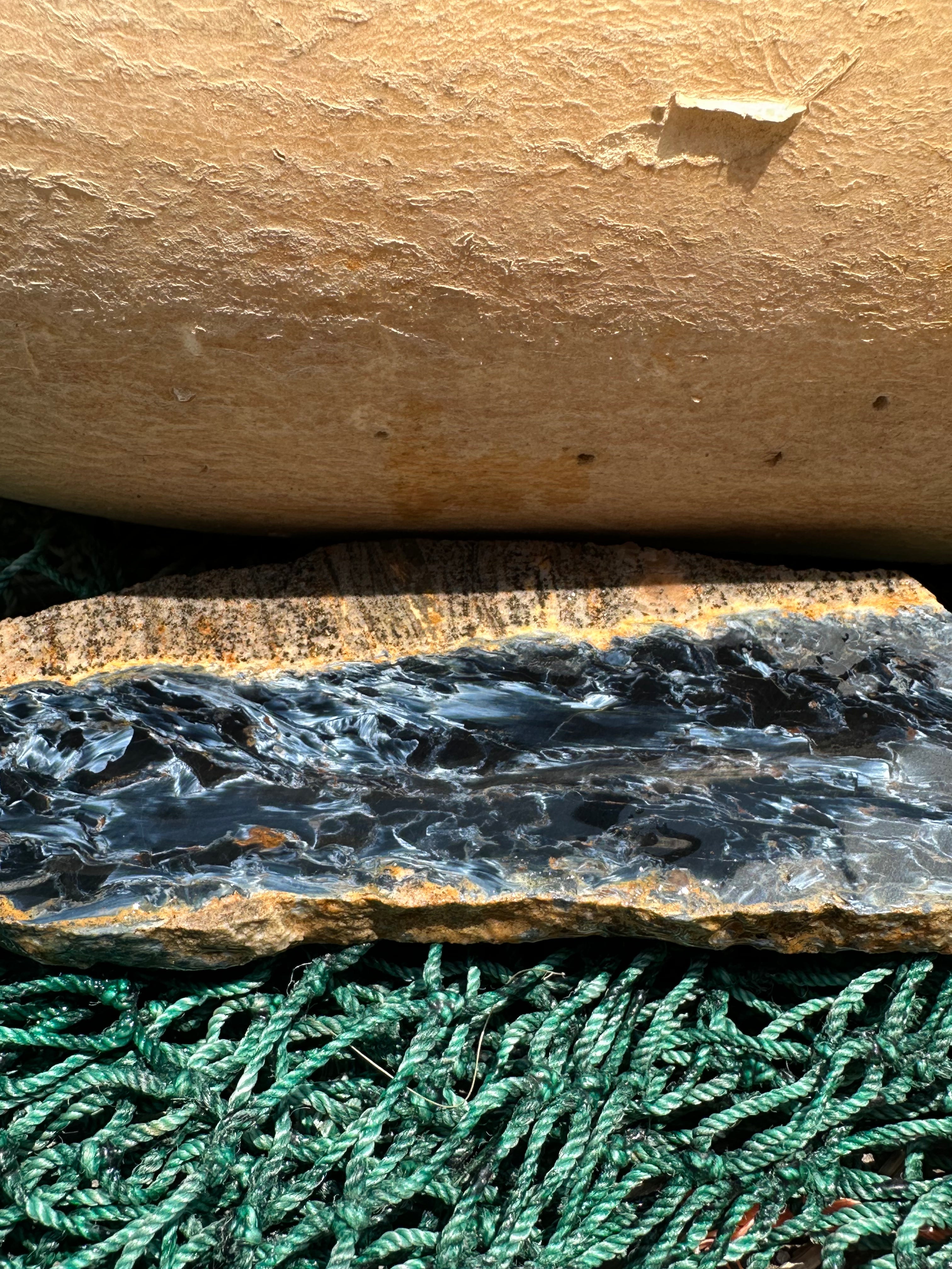 Pietersite Slab - 5.6x1.9x0.2" (Ouitja mine in Namibia)