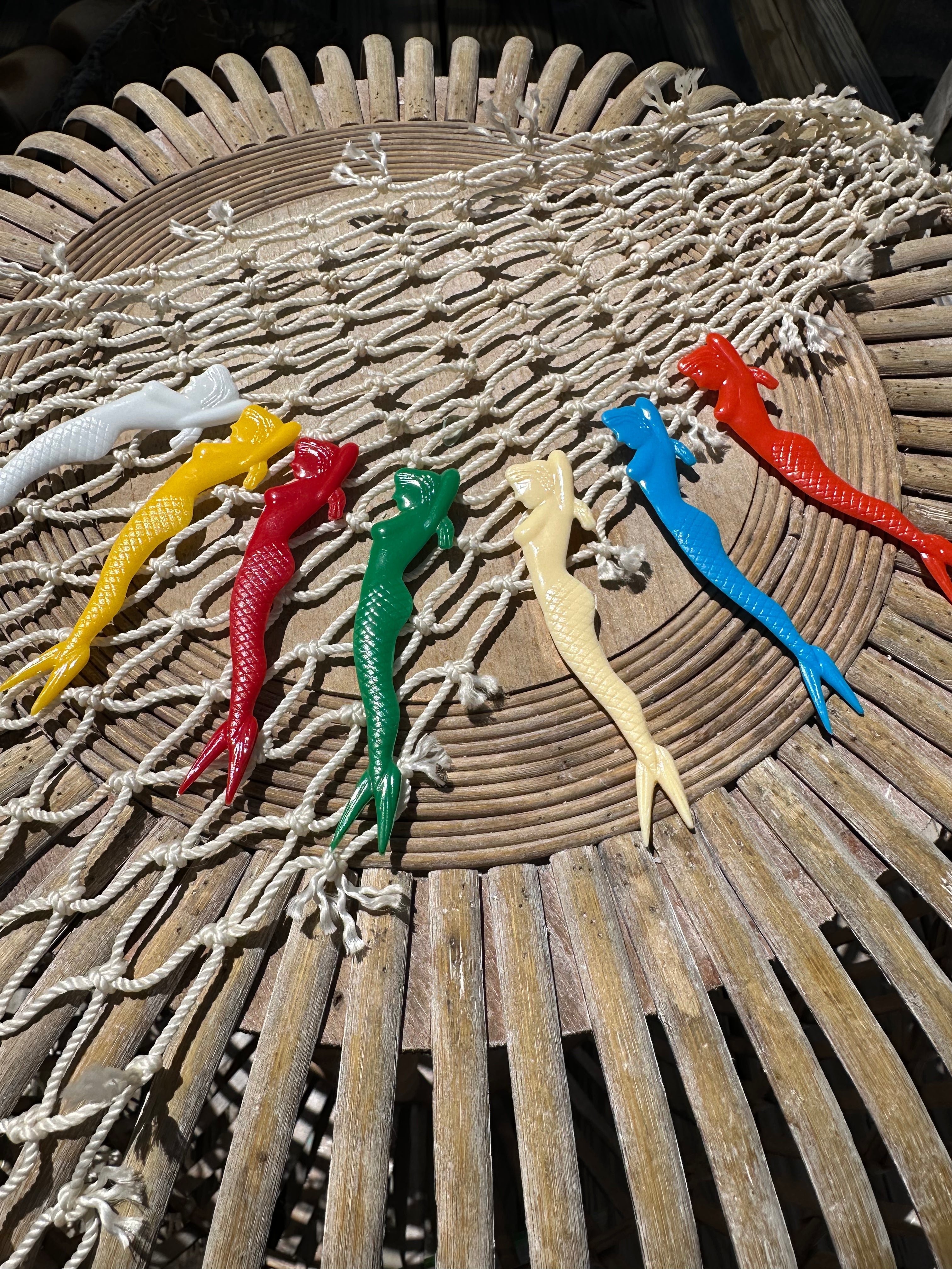 BULK 100 Party Pack 1950's Pin Up Mermaid Swizzle Skewers Sticks Cocktail Fork- Unique Garnish Picks