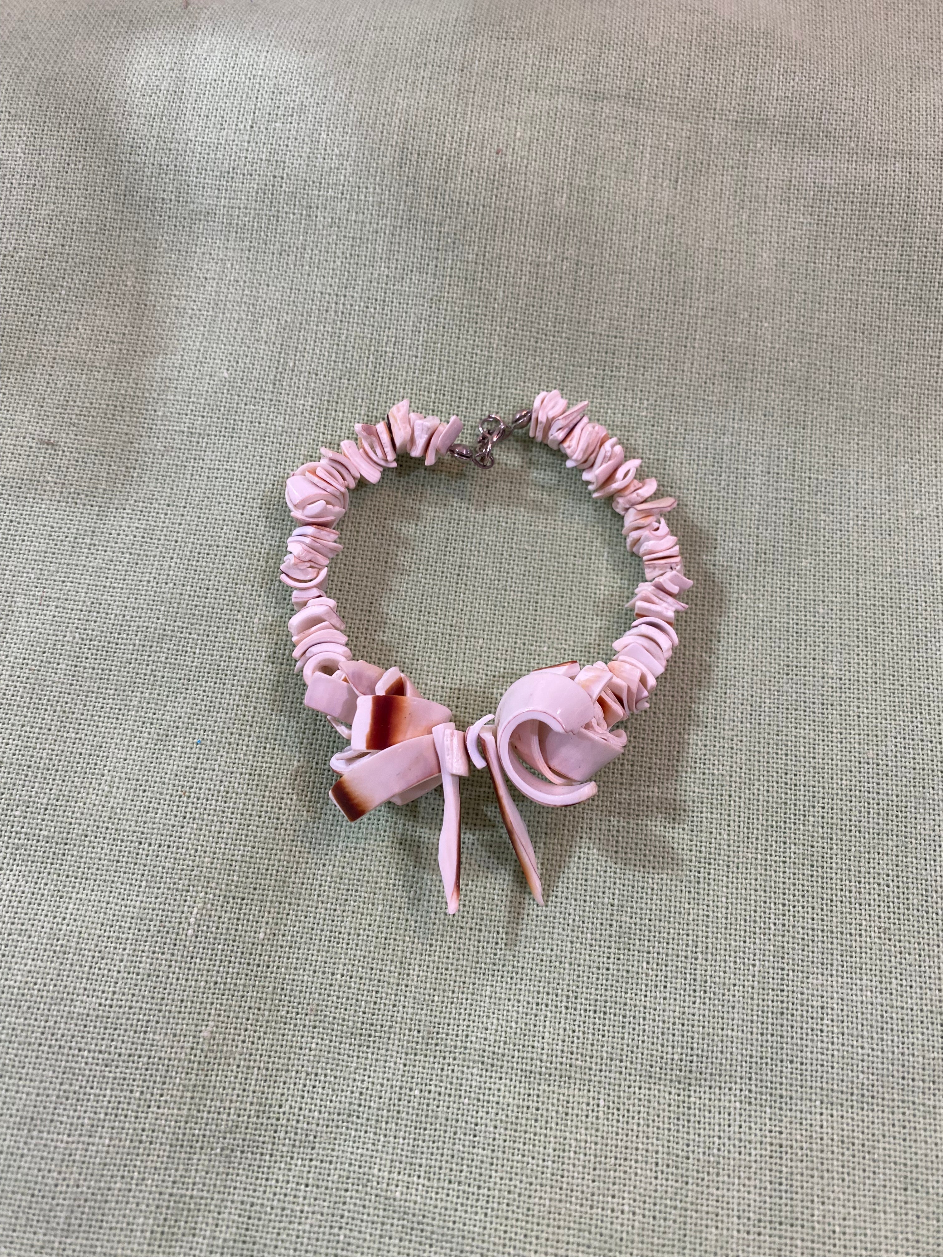 Vintage Carved Shell Bracelet