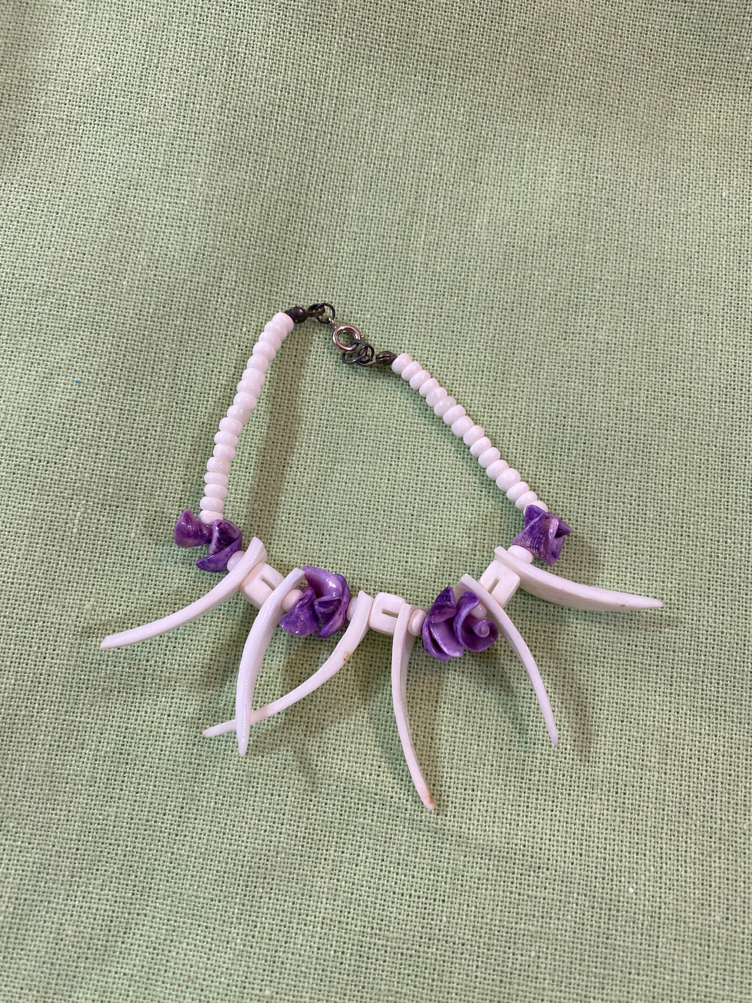 Vintage Carved Shell Bracelet - Unique Handcrafted Coastal Jewelry