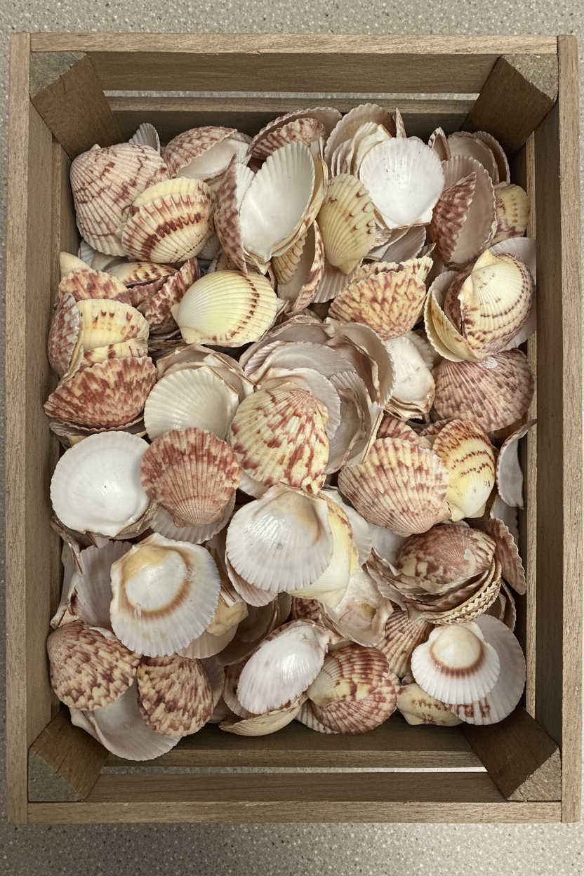 Atlantic Calico Scallop Shells (Argopectin Gibbus)