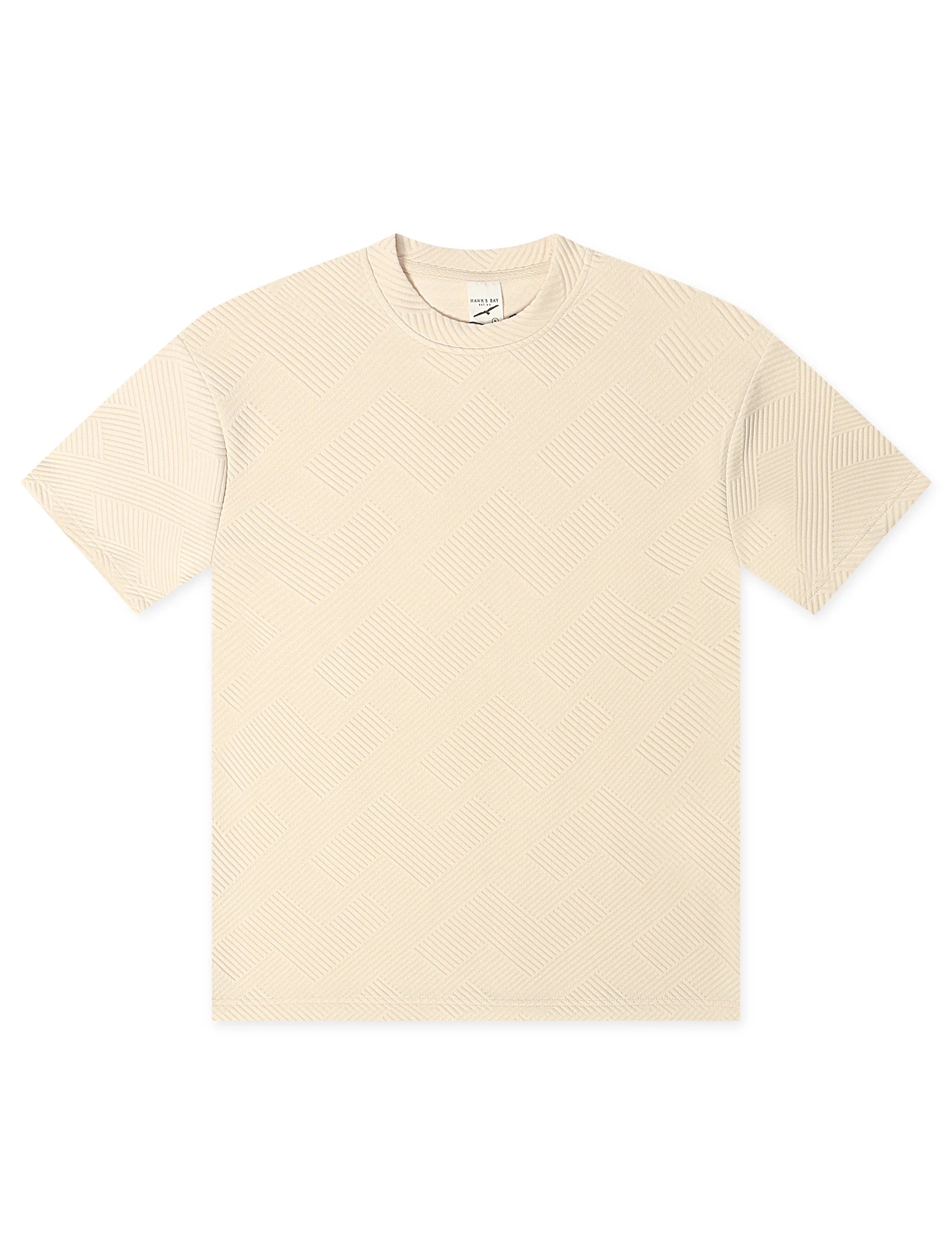 Denim Exchange Knit Tee - Ivory