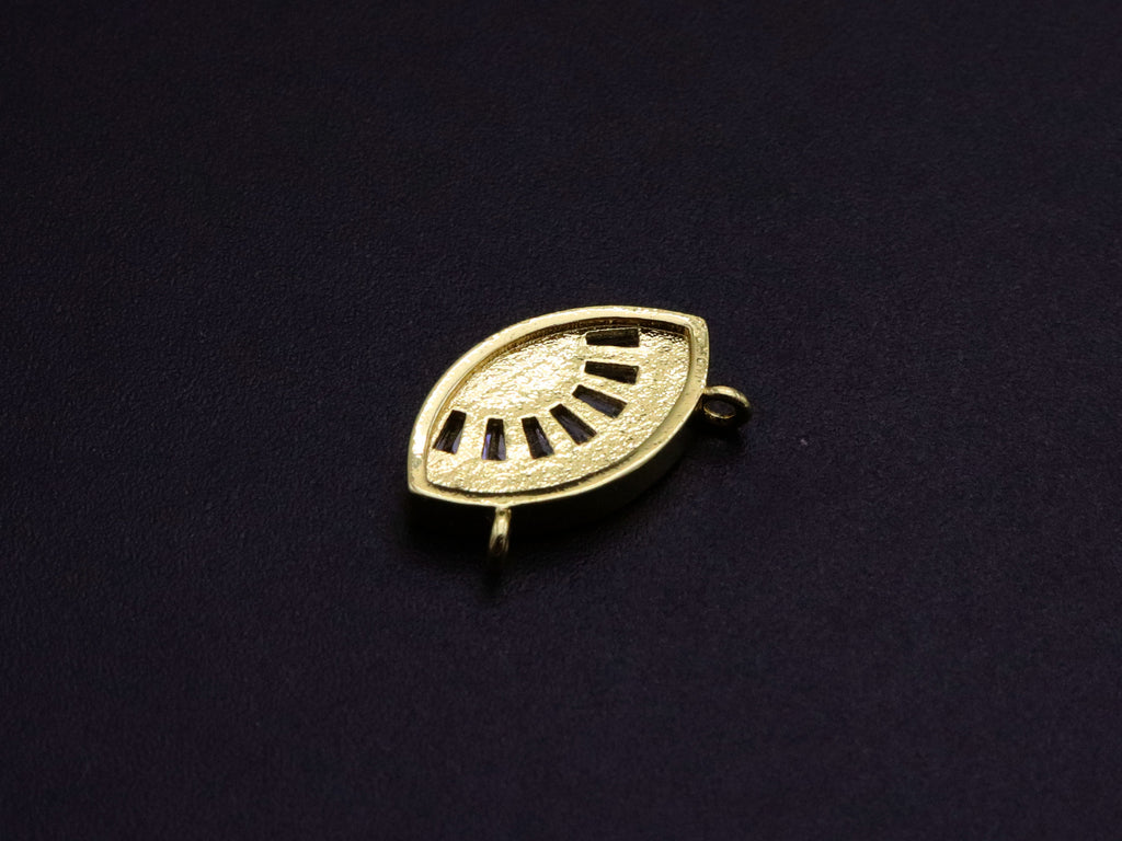 Enamel Evil Eye Connector Pendant, CZ Micro Pave Oil Drop pendant,Enamel pendant,Enamel Jewelry, 17x10mm, sku#F1051