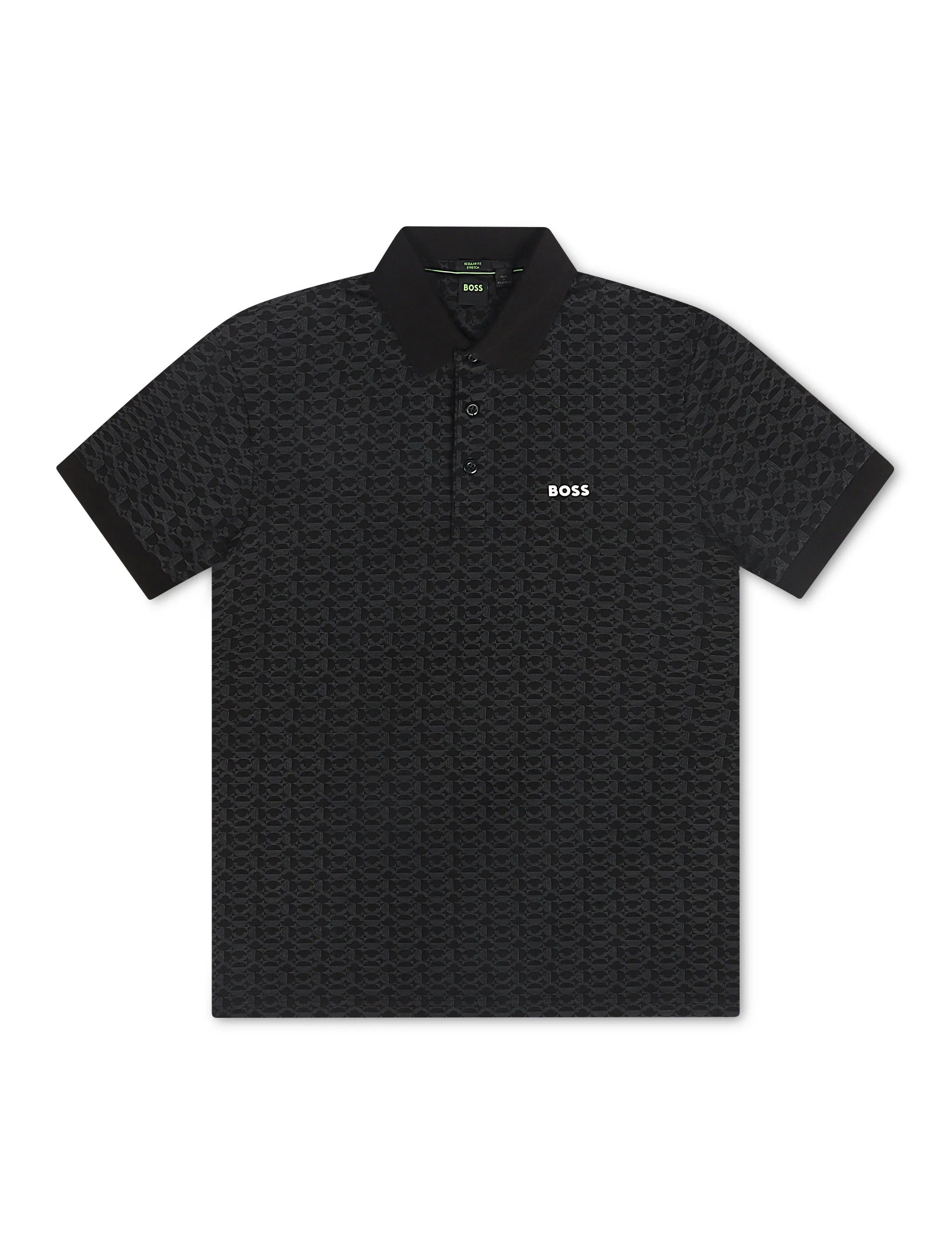 Boss Green Paddy Striped C Polo - Black