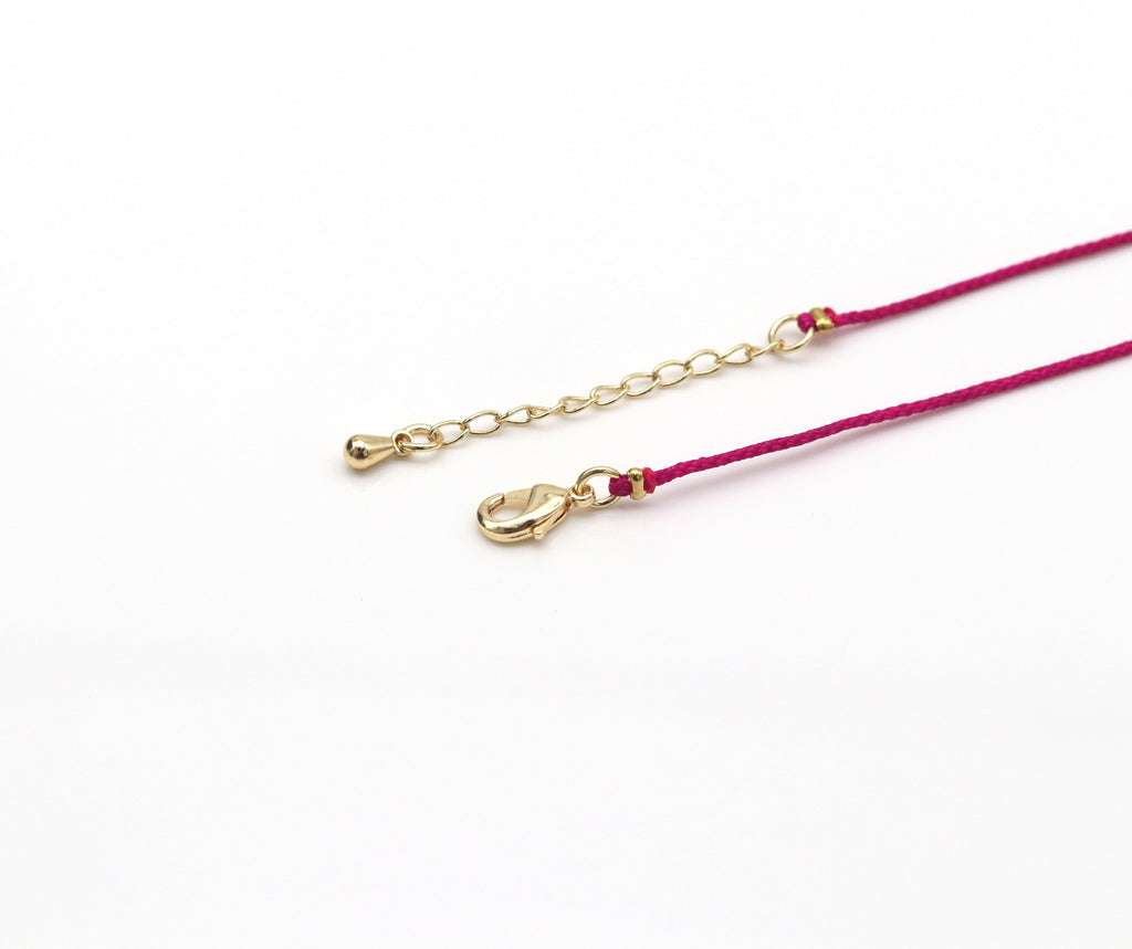 24 Colors!! Diamond Cord Bracelet, Bezel Bracelet, Round Bezel Bracelet,Friendship Bracelet, CZ string bracelet, Dainty Bracelet, sku#EF84
