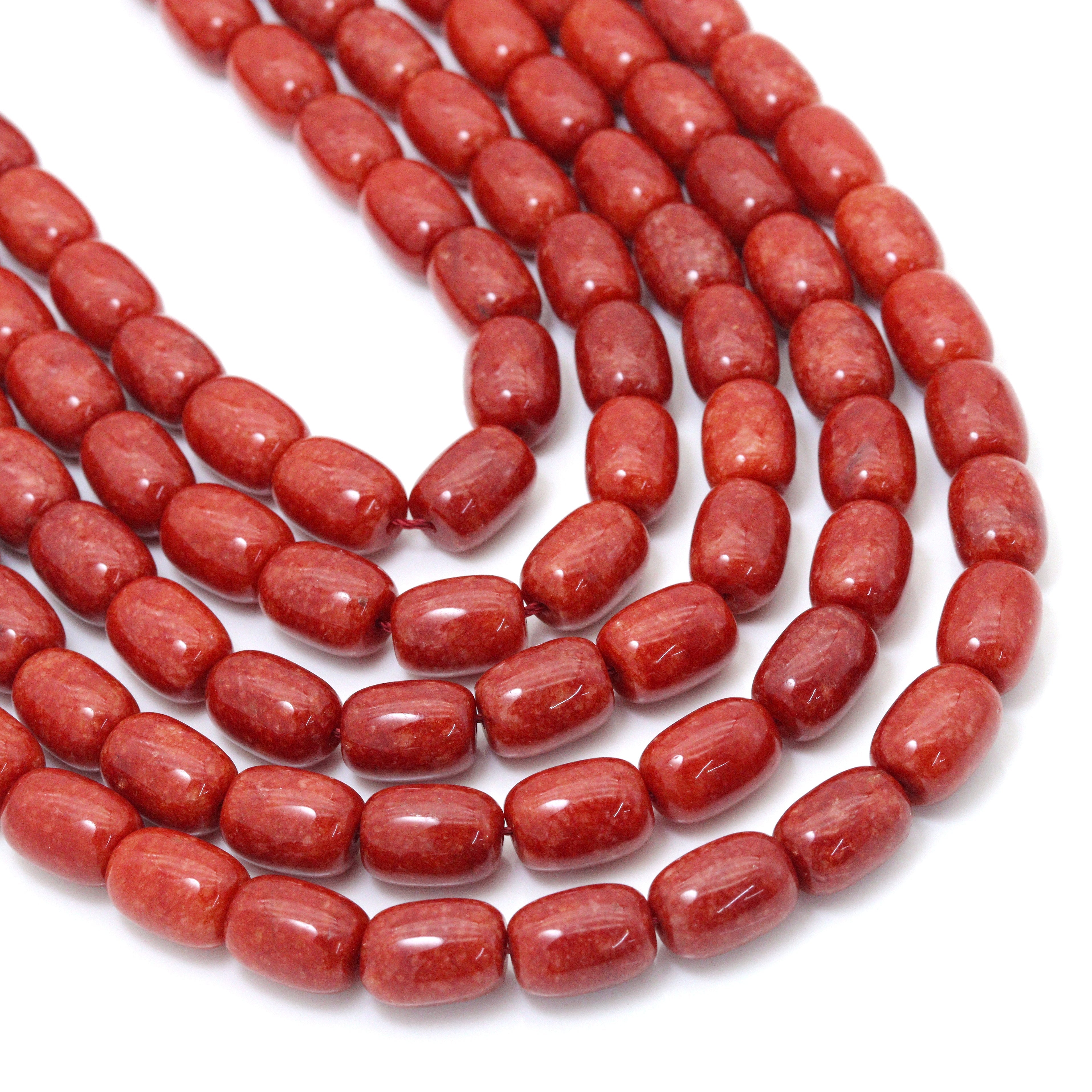 10x14mm Barrel Shape Jade Beads, Sku#U2259