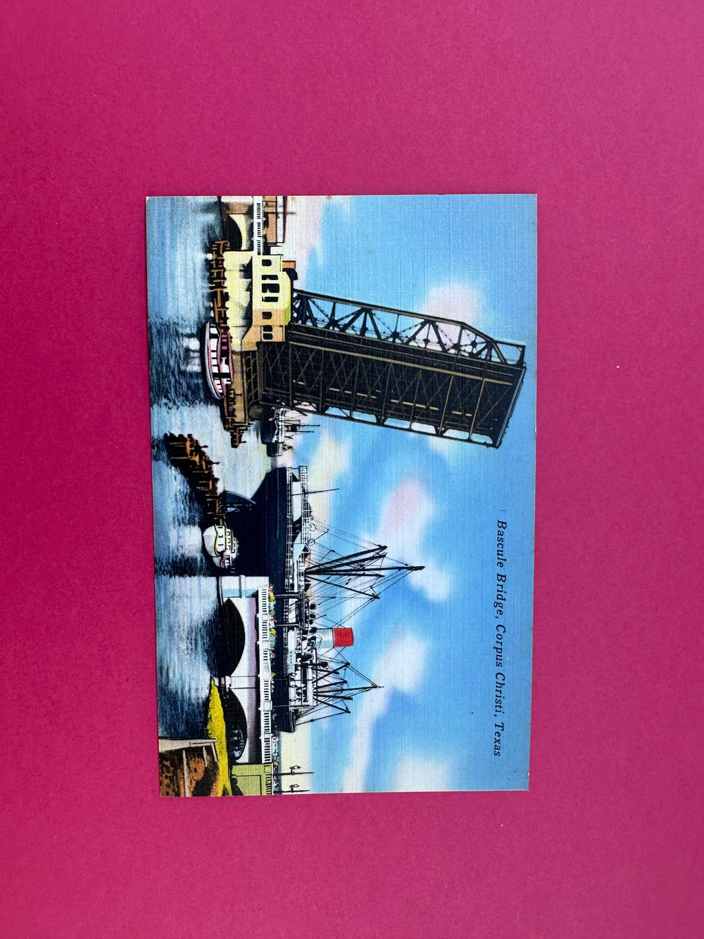 Vintage Basculle Bridge Postcard