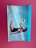 Vintage Women on Beach Postcard