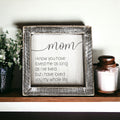 Sentimental 5 Inch Wooden Wall Sign For Mom My Whole Life Quote Decor Gift For Mother
