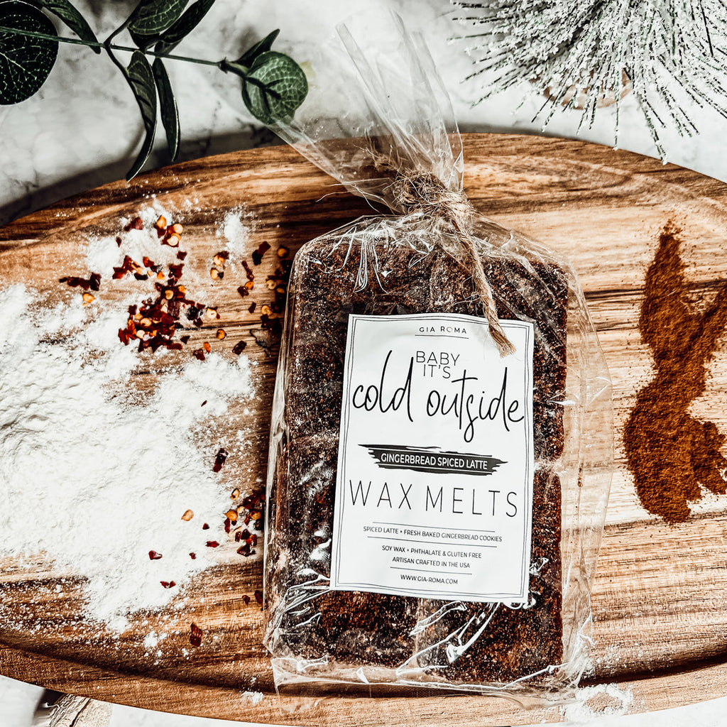 Gingerbread Spiced Latte XL Wax Melts - Warm Gingerbread Latte Scent