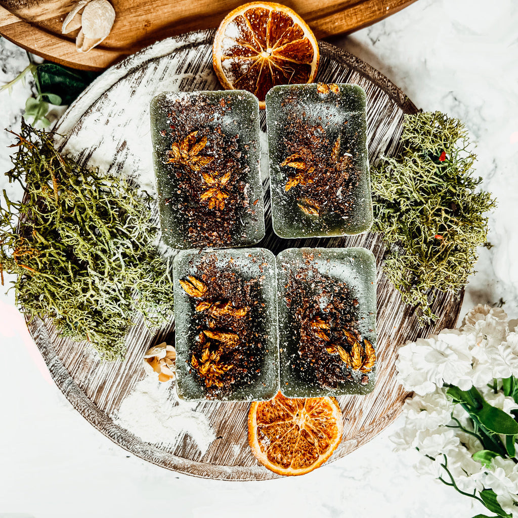 Secret Garden XL Natural Wax Melts 4 Extra Large Citrus Berry Coconut Cubes